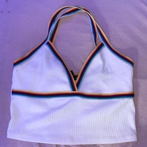 rainbow crop top
